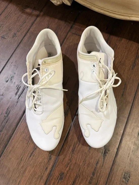 Puma x Scuderia Ferrari Future Cat Leather Sneakers - White - Size 11 - Picture 4 of 12